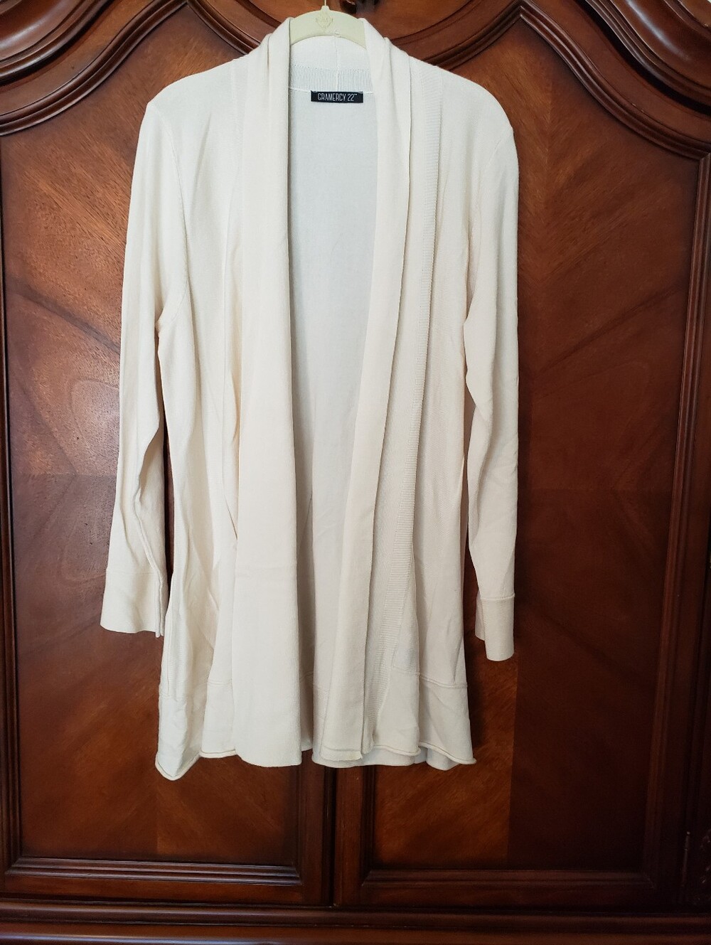 ** 4 For $15 **  Gramercy22 Cream Open-Front Lightweight Drape Cardigan